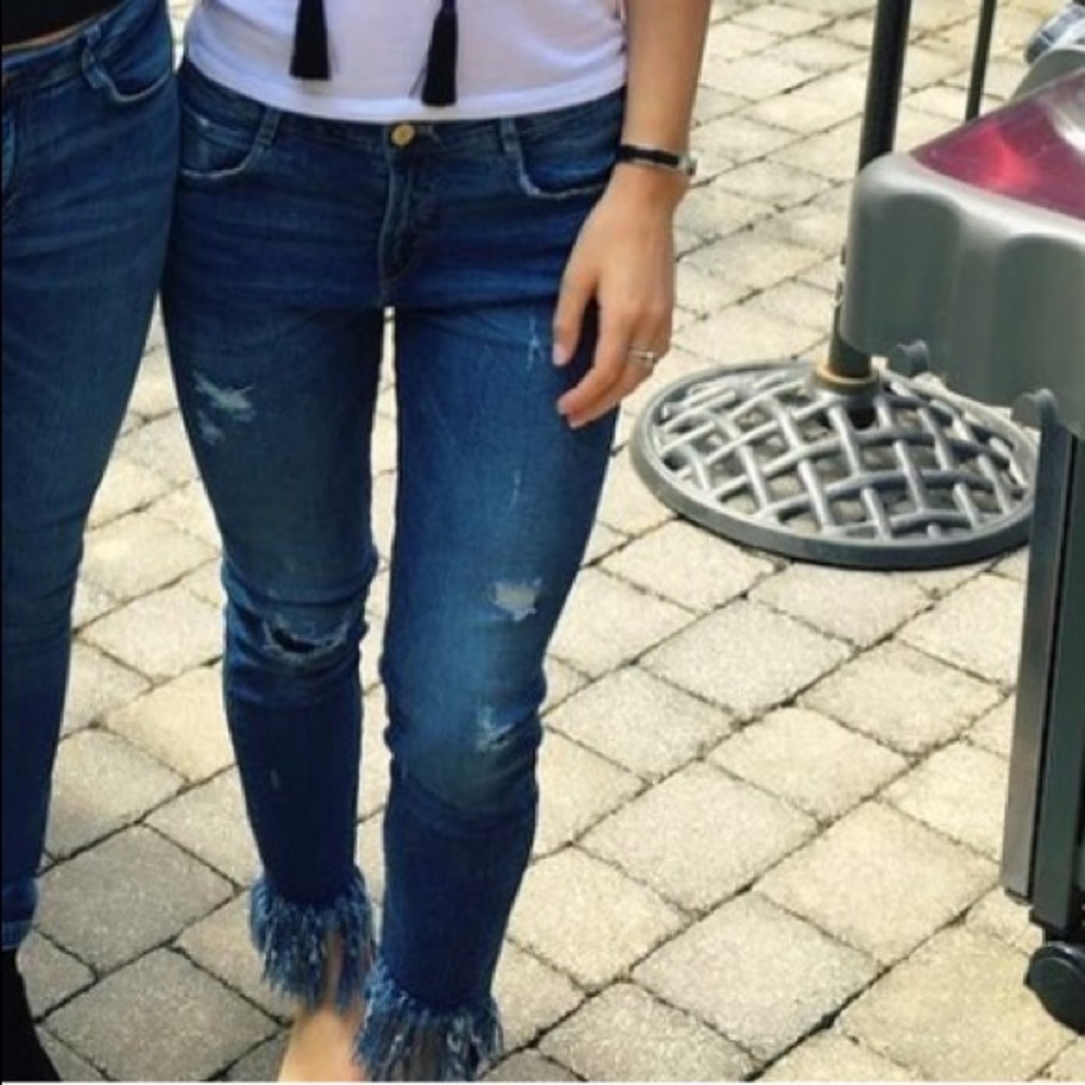Zara low rise jeans